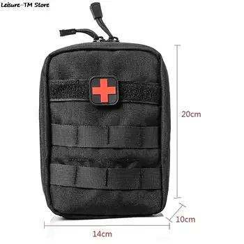 1Pc Tático Saco da Cintura Militar de Liberação Rápida Kit de Primeiros Socorros Médicos, de Acampamento de Caça Sobrevivência ao ar livre Acessórios