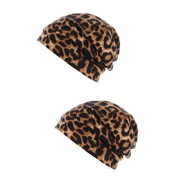 2 PCS Bonnet Cabelo Encaracolado de Cetim Forrado Decorativos Mulheres Dormindo Chapéu de Elasticidade Prática os Cuidados Domésticos Gorro Perder