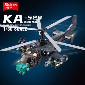2023 Sluban Militar Soviética de Combate de Helicóptero Kamov Ka-52 e Aeronaves de WW2 Soldado Figuras de Ação Blocos de Construção do Modelo de Brinquedos