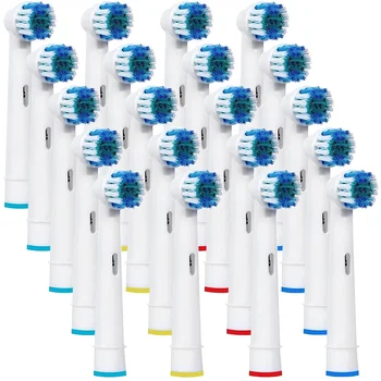 20Pcs Escova de dentes de Substituição De Cabeças Braun Oral-B com Precisão Escova de dentes Limpa Cabeças de Escova de Substituição