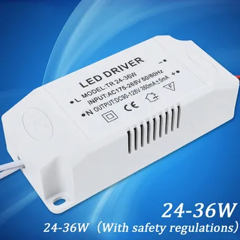 24-36W Fonte de Alimentação Externa Transformadores Electrónicos Driver de LED Atual Constante da Inicial Lâmpadas de Iluminação de Acessórios de Peças de carro