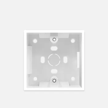 2pcs 86 tipo de caixa de opção de Roupa Tomada interruptor Inferior de caixa de moeda branco Arranjo de fios parede Exterior da caixa de Junção do agregado familiar