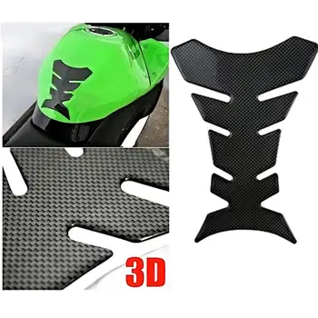 3D em Fibra de Carbono Fishbone Adesivos Carro Moto Tank Pad Tankpad Protetor Para motos Universal Fishbone