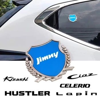 3D Metal Cromado Emblema Adesivo de Carro Estilo Emblema de Decalque Para Suzuki JIMNY STINGRAY Inicial WagonR kizashi BANDIDO Acessórios do carro