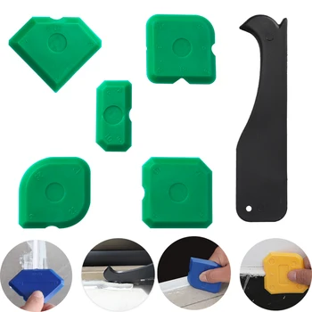 4/5PCS Calafetagem Kit de ferramentas de Silicone Comum Selante Espalhador Raspador Raspador de Borda de Ferramentas de Reparação de Cimento Calafetar Ferramenta de Remoção de