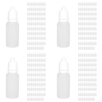 400PCS 15Ml Vazia de Plástico Maleável conta-Gotas Frascos de Olho Líquido conta-Gotas Garrafas Reutilizáveis