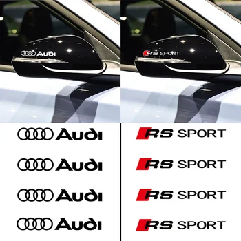 4pcs de Moda de Adesivos de carros da Audi RS Esporte Sline TT A1 A2 A3 A4 A5 A6 A7 A8 8P B6 B7 TT Q3 Q5 Q7 1.8 2.0 T T Corpo de Adesivos de Vinil