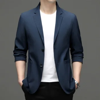 5927 -2023 moda masculina casual terno de pequeno macho coreano 66 versão do slim paletó de cor sólida jaqueta