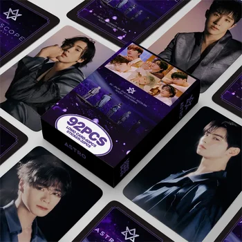 92cs Kpop ASTRO Novo Álbum de Unidade Para O Estrelado Estrada Lomo Cartões de Alta Qualidade Photocard K-pop Idol ASTRO Postal Adesivos Presente de Fã