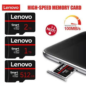 A Lenovo U3 2 TB 1 TB de Cartão de Memória Flash de Alta Velocidade, Micro TF Cartão SD de 128 gb 256 GB 512 GB Cartão SD Impermeável Para a Nintendo mudar
