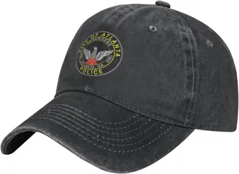Atlanta Departamento De Polícia Trucker Hat-Boné De Beisebol Lavado Algodão Pai Chapéus Militares Da Marinha Caps
