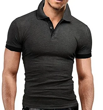 B1408 MRMT 2023 Nova Marca de T-shirt masculina Lapela Casual manga Curta Costura Homens T-shirt para homens de Cor Sólida Pulôver de Homem Superior