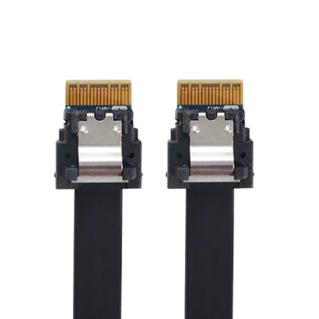 Cablecc PCI-E Slimline SAS 4.0 SFF-8654 4i 38pin de Host para SFF-8654 Slim SAS Alvo Cabo