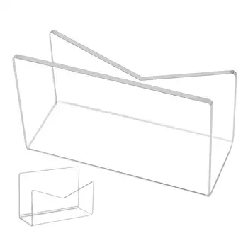 Correio Do Organizador De Acrílico Organizador De Envelope Titular Portátil Acrílico Carta Rack Mail Classificação Para A Bancada De Secretária Escolar Em Casa