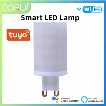 CORUI Tuya wi-Fi Smart Lâmpada LED 6W Dimmable Inteligente Luz de Casa Inteligente Alexa Inicial do Google Gadgets Para o Quarto Sala-de-Cabeceira