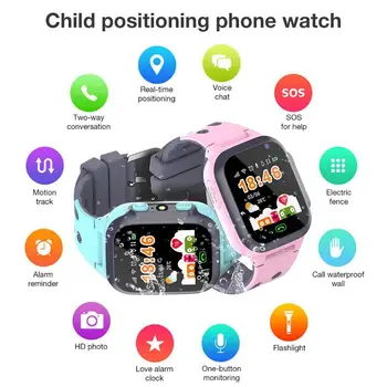 Crianças Smart Watch GPS WIFI Chamada de Vídeo SOS IP67 Impermeável Criança Smartwatch com a Luz da Câmera de Monitorar a Localização Tracker Pulseiras