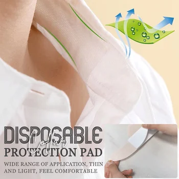 Descartáveis Colar de Proteção Pad T-camisa de Suor Pad Transpiração Desodorante Seco Adesivos de Colar o Suor de Absorção de Almofadas para Unisex