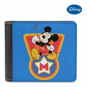 Disney Elegante Novo Portátil da Moeda Carteira Impressos Coloridos Mickey Mouse Bonito Carteira Presente Multi-Funcional, Carteira