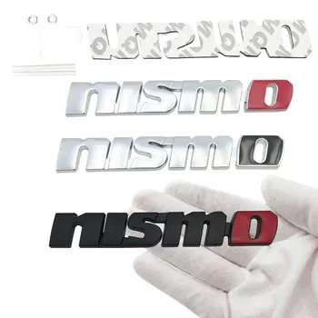 Estilo carro Nismo Logotipo em 3D do Carro de Metal Adesivos de Trás do Tronco Emblema de Grade Dianteira Emblema para Nissan Teana Juke Tiida GTR 350Z 370Z