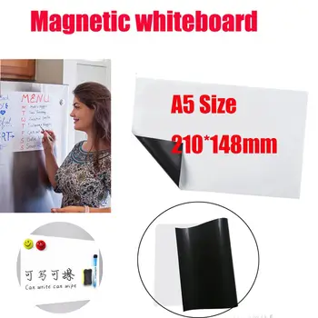 Flexível Cozinha De Casa Quadro Branco Magnético Do Ímã Do Refrigerador Tamanho A5 Ímã Conselho