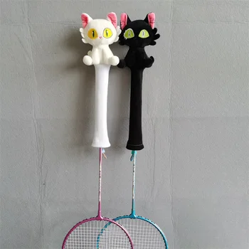 Gato Raquete De Badminton De Capas De Pelúcia Boneca Aperto De Protetores De Artesanato De Presente