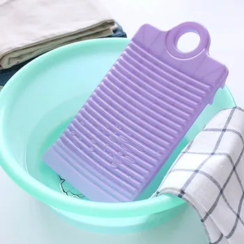 Lavandaria Acessórios Engrossar Plástico Antiderrapante 1Pcs de Lavar roupa Conselho de Limpeza de Roupas de Ferramentas Mini Washboard Portátil