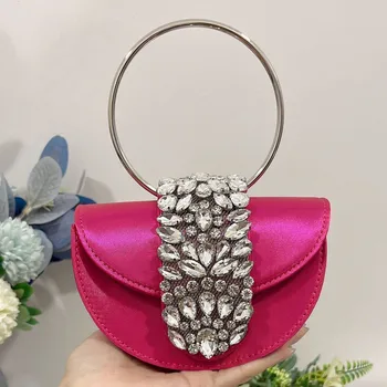 Luxuosos Lua Mini Diamond Garras Sacos De Joias De Luxo Senhoras Bolsas De 2023 Novo Designer Mulheres Banquete Portátil Bolsas Z615