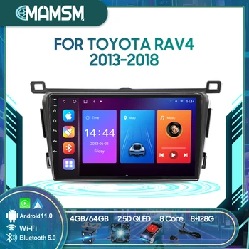 MAMSM sem Fio CarPlay Android Auto Rádio Para Toyota RAV4 2013-2018（LHD） Carro 4G Player de Multimídia de Navegação GPS 2din 2DIN