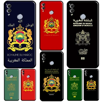 Marrocos Bandeira Brasão De Armas Para o Huawei Honor 50 10i 7C 7A 6C 4C Pro 8A 9A 6X 7X 8X 9X 7S 8S 9S 8 9 10 Lite Caso de Telefone
