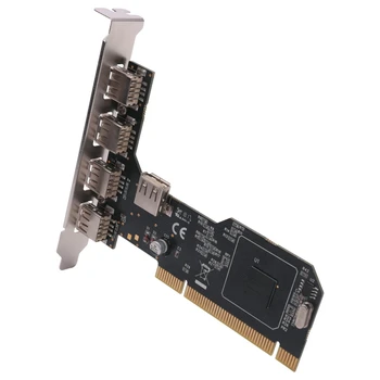 PCI Para USB2.0 Placa de Expansão PCI Desktop Para 5 USB2.0 480Mbp HUB NEC Chip de Placa de Expansão de Cartão de