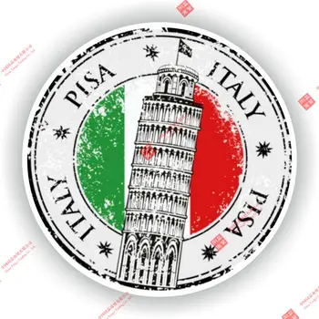 Personalidade Pisa, Itália Carimbo Selo do Carro Adesivos Adesivos de Acessórios Auto Decorativos, Adesivos de PVC