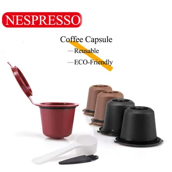 Reutilizável Reutilizáveis de Café Nespresso Cápsula Reutilisable Nespresso Vagens com uma Colher um Pincel Acessórios de Café