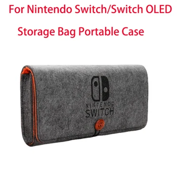 Saco de armazenamento Para Nintendo Interruptor/Comutador de OLED Ultra Slim Portátil Caso de Jogos Sentiu Bolsa de Transporte Casos Protetor Profissional