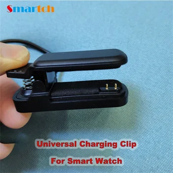 Smart Watch 2pinos Carregador e Clip de 4mm 3mm Universal de Carregamento Dock Cabo Para Smart Bracelete Pulseira USB Cabo de Carregamento Original