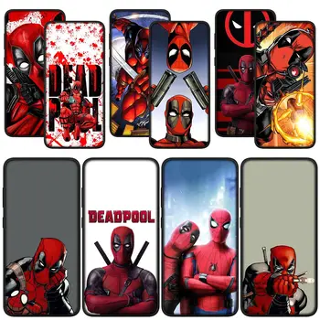 Super-herói da Marvel, Deadpool Carcaça Tampa do Telefone para Xiaomi Redmi Nota 11 10 9 8 Pro 9S 10S 11S 9A 9C NFC 9T 10A 10C 8A Caso Macio